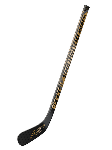 A Gold REKKER Morph Pro Mini Stick signed by Connor Bedard