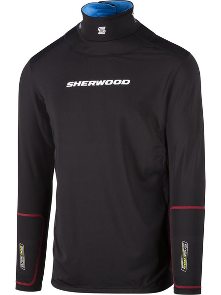 Sherwood T90 Long Sleeve Shirt with Neck Guard Senior