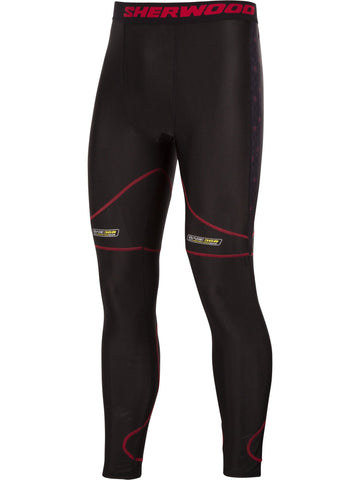 Pantalon avec support athlétique (genou/aine) Sherwood, senior T100 Pro